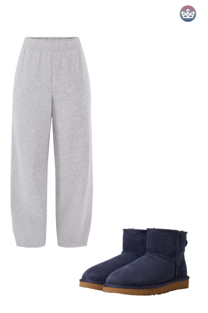 Qa how can you wear uggs without looking sloppy Keep the boots cozy and make everything else sharperclean hems that meet the shaft intentional socks and one structured layer up top Aim for balance and proportions not head to toe slouch Pick the right shaft ultra minis for croppedwide legs minis for straightslim jeans classics for leggings