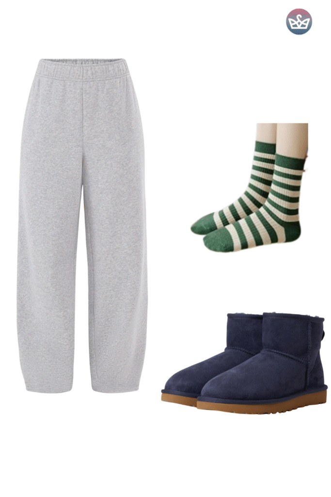 Qa how can you wear uggs without looking sloppy Keep the boots cozy and make everything else sharperclean hems that meet the shaft intentional socks and one structured layer up top Aim for balance and proportions not head to toe slouch Pick the right shaft ultra minis for croppedwide legs minis for straightslim jeans classics for leggings