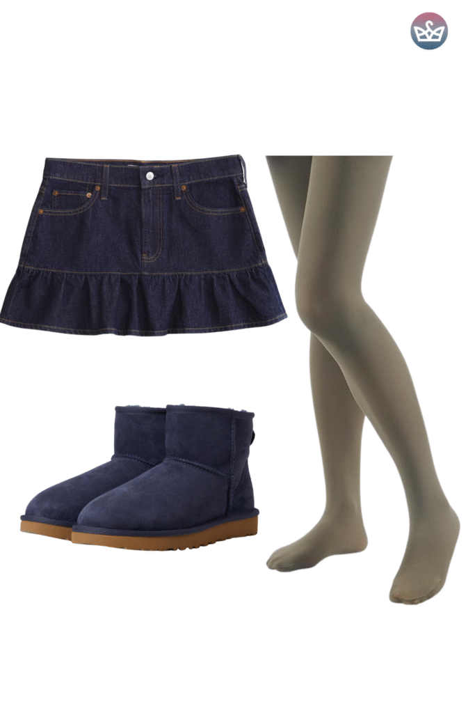 Qa how can you wear uggs without looking sloppy Keep the boots cozy and make everything else sharperclean hems that meet the shaft intentional socks and one structured layer up top Aim for balance and proportions not head to toe slouch Pick the right shaft ultra minis for croppedwide legs minis for straightslim jeans classics for leggings