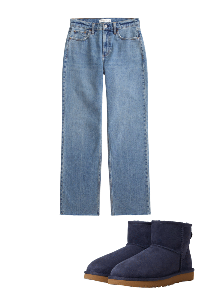 Qa how can you wear uggs without looking sloppy Keep the boots cozy and make everything else sharperclean hems that meet the shaft intentional socks and one structured layer up top Aim for balance and proportions not head to toe slouch Pick the right shaft ultra minis for croppedwide legs minis for straightslim jeans classics for leggings