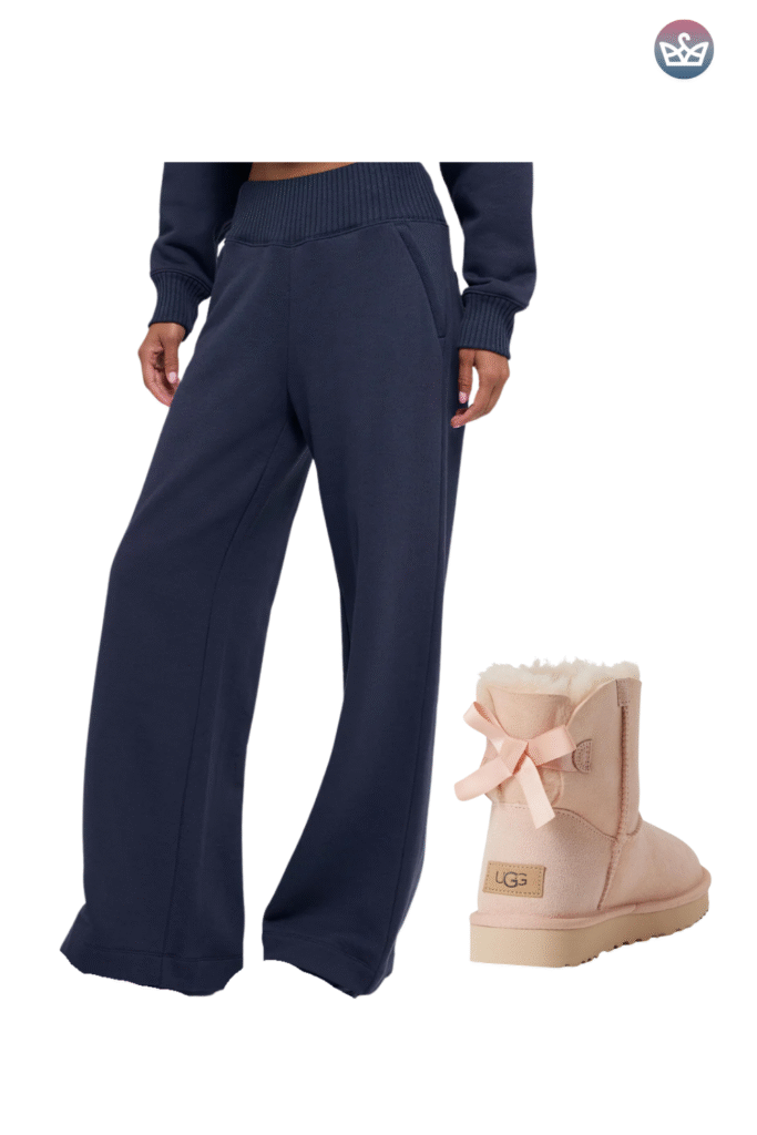 Qa how can you wear uggs without looking sloppy Keep the boots cozy and make everything else sharperclean hems that meet the shaft intentional socks and one structured layer up top Aim for balance and proportions not head to toe slouch Pick the right shaft ultra minis for croppedwide legs minis for straightslim jeans classics for leggings