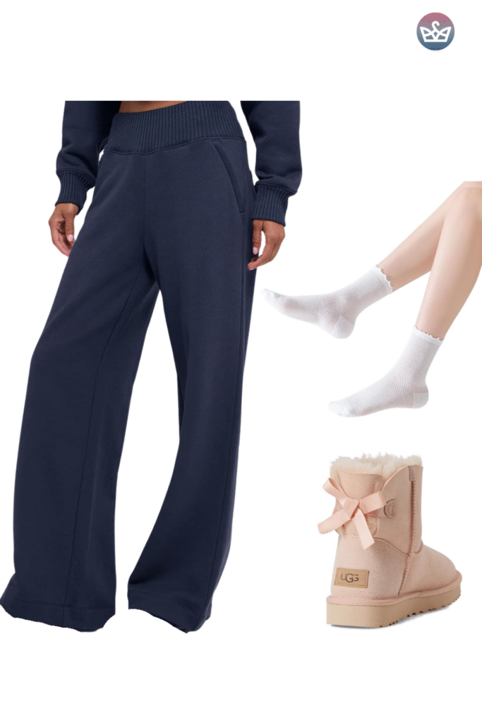 Qa how can you wear uggs without looking sloppy Keep the boots cozy and make everything else sharperclean hems that meet the shaft intentional socks and one structured layer up top Aim for balance and proportions not head to toe slouch Pick the right shaft ultra minis for croppedwide legs minis for straightslim jeans classics for leggings