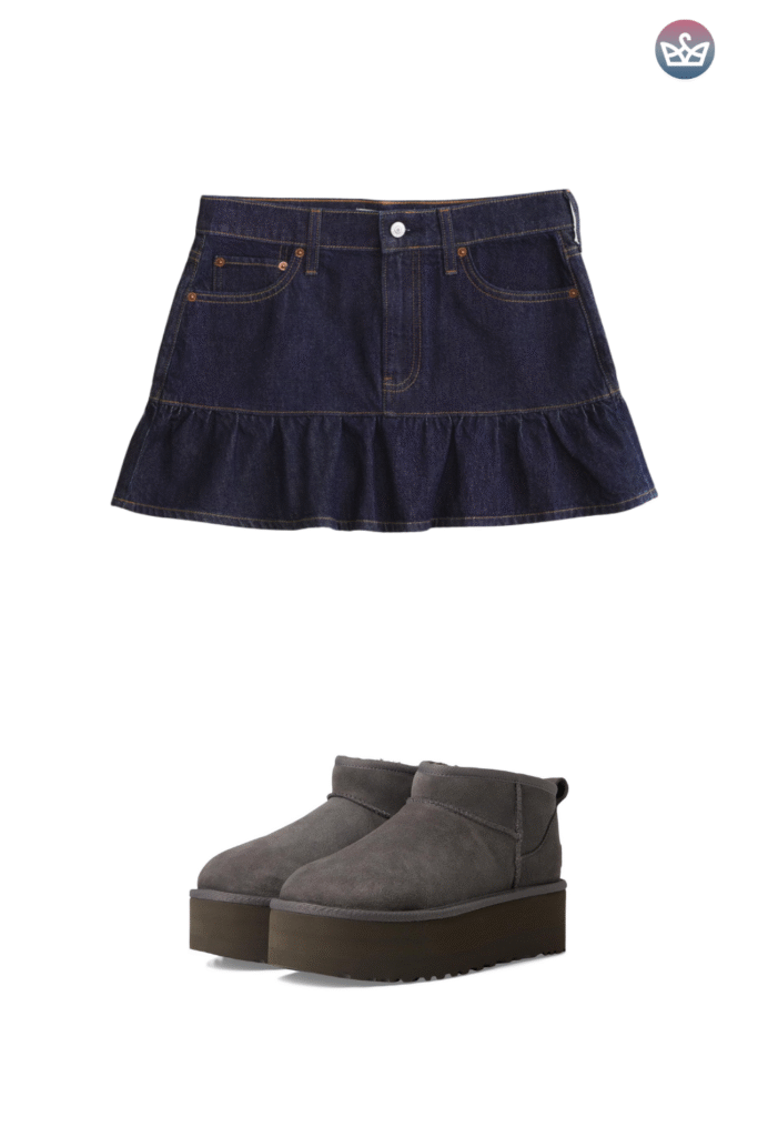 Qa how can you wear uggs without looking sloppy Keep the boots cozy and make everything else sharperclean hems that meet the shaft intentional socks and one structured layer up top Aim for balance and proportions not head to toe slouch Pick the right shaft ultra minis for croppedwide legs minis for straightslim jeans classics for leggings