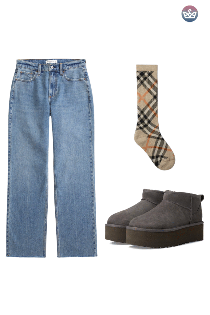 Qa how can you wear uggs without looking sloppy Keep the boots cozy and make everything else sharperclean hems that meet the shaft intentional socks and one structured layer up top Aim for balance and proportions not head to toe slouch Pick the right shaft ultra minis for croppedwide legs minis for straightslim jeans classics for leggings