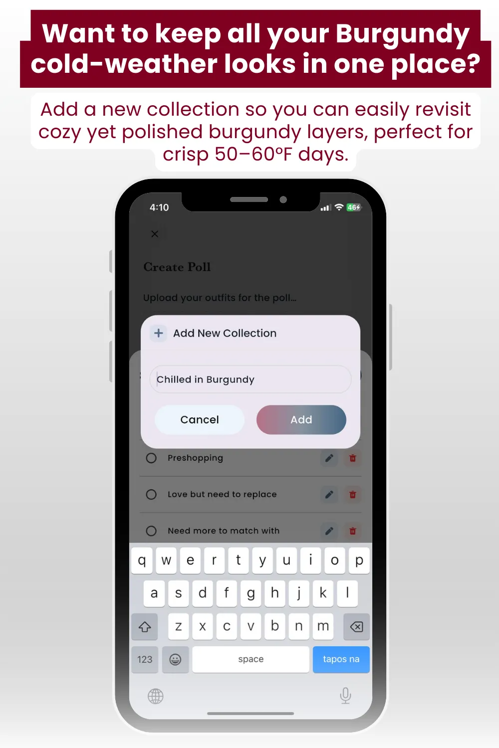 Burgundy outfit ideas for 5060°f 45 result adjust my crown I live for that sweet spot of 50 to 60 degrees fahrenheit when burgundy finally steals the spotlight The air feels crisp and my outfits get richer and moodier without feeling heavy If you are into polished knits or weekend denim i have easy ideas that make burgundy look luxe on a chilly sidewalk or