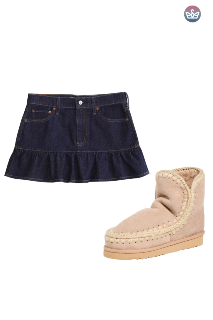 Qa how can you wear uggs without looking sloppy Keep the boots cozy and make everything else sharperclean hems that meet the shaft intentional socks and one structured layer up top Aim for balance and proportions not head to toe slouch Pick the right shaft ultra minis for croppedwide legs minis for straightslim jeans classics for leggings