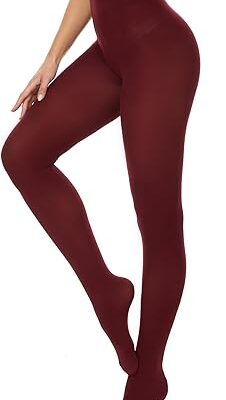 Burgundy Tights-Amazon