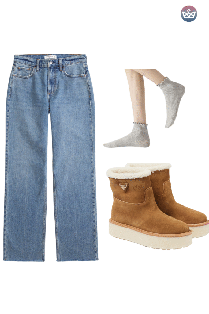 Qa how can you wear uggs without looking sloppy Keep the boots cozy and make everything else sharperclean hems that meet the shaft intentional socks and one structured layer up top Aim for balance and proportions not head to toe slouch Pick the right shaft ultra minis for croppedwide legs minis for straightslim jeans classics for leggings