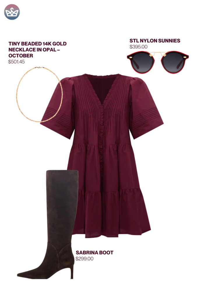 Burgundy outfit ideas for 60 to 80 degree days 7 adjust my crown I reach for burgundy when i want instant polish that still feels relaxed My days often swing between 60 and 80 so i keep a few easy outfits on standby Sleeved mini with loafers for a crisp morning Tank and midi skirt when the sun turns bright Straight jeans and a pretty blouse for dinner