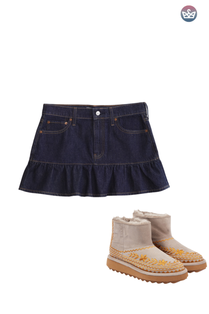 Qa how can you wear uggs without looking sloppy Keep the boots cozy and make everything else sharperclean hems that meet the shaft intentional socks and one structured layer up top Aim for balance and proportions not head to toe slouch Pick the right shaft ultra minis for croppedwide legs minis for straightslim jeans classics for leggings