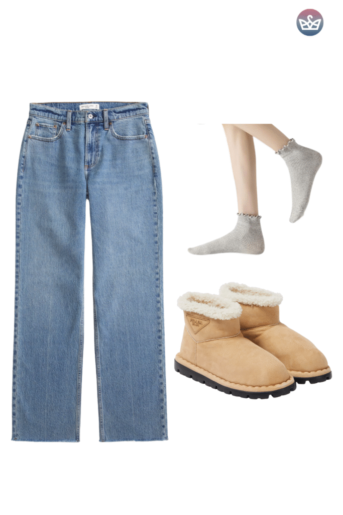 Qa how can you wear uggs without looking sloppy Keep the boots cozy and make everything else sharperclean hems that meet the shaft intentional socks and one structured layer up top Aim for balance and proportions not head to toe slouch Pick the right shaft ultra minis for croppedwide legs minis for straightslim jeans classics for leggings