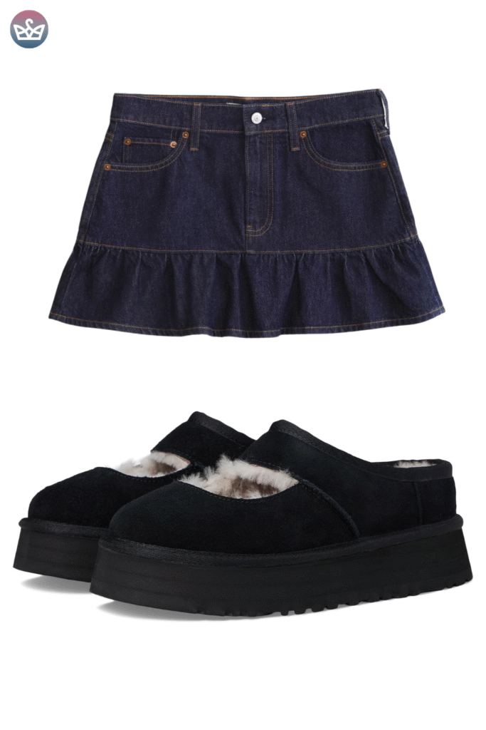 Qa how can you wear uggs without looking sloppy Keep the boots cozy and make everything else sharperclean hems that meet the shaft intentional socks and one structured layer up top Aim for balance and proportions not head to toe slouch Pick the right shaft ultra minis for croppedwide legs minis for straightslim jeans classics for leggings