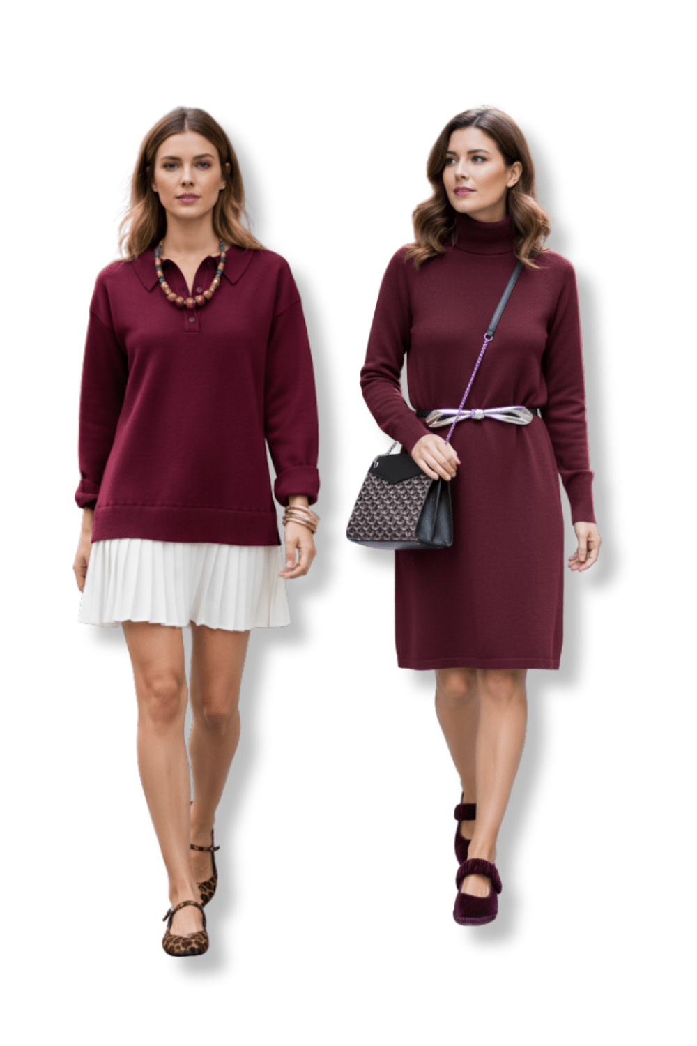 Burgundy outfit ideas for 5060°f burgundy outfit ideas for 5060°f 26 10 adjust my crown I live for that sweet spot of 50 to 60 degrees fahrenheit when burgundy finally steals the spotlight The air feels crisp and my outfits get richer and moodier without feeling heavy If you are into polished knits or weekend denim i have easy ideas that make burgundy look luxe on a chilly sidewalk or