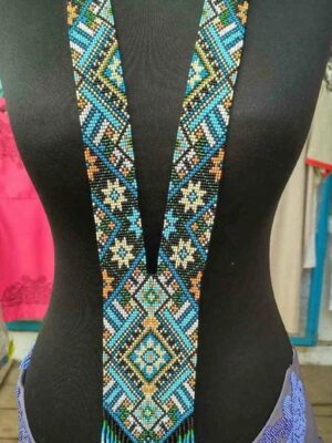 African/ Handmad - Maasai Jewellery Beaded Necklace With Earrings