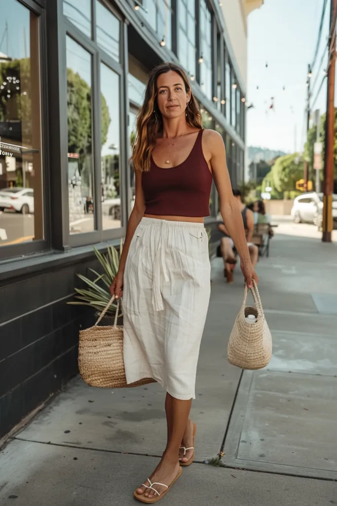 Burgundy outfit ideas for 60 to 80 degree days transitional fall outfit for 75 degrees result adjust my crown I reach for burgundy when i want instant polish that still feels relaxed My days often swing between 60 and 80 so i keep a few easy outfits on standby Sleeved mini with loafers for a crisp morning Tank and midi skirt when the sun turns bright Straight jeans and a pretty blouse for dinner