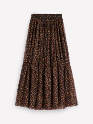 Tulle + elastic + leopard - add a denim jacket or graphic t shirt or a silk shirt… literally anything in between.