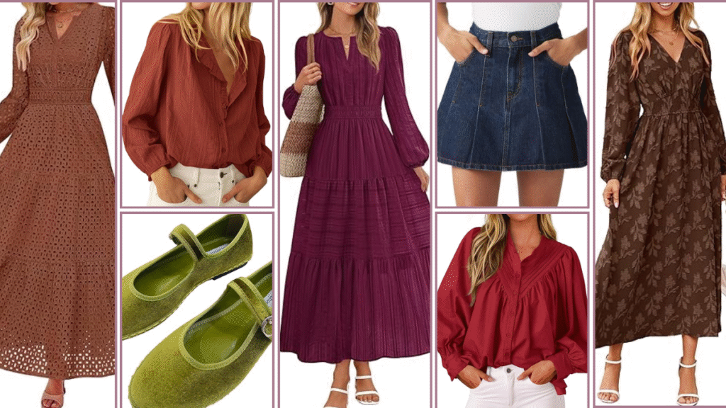  the best amazon fashion pieces for your thanksgiving outfit are the ones that blend comfort with styleflowy midi dresses textured blouses and soft knits you can rewear all season think earthy tones cozy fabrics and silhouettes that move with you not against you start with one hero piece a dress or jacket add texture through