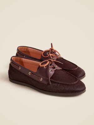 Trendy boat shoes I love the calf hair texture