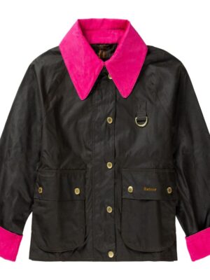 Barbour with a collar that pops.
