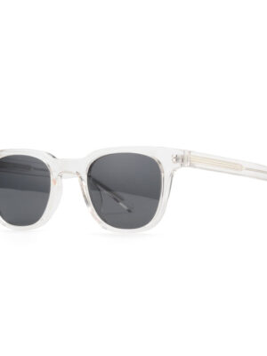 RHEA Clear Sunglasses with Smoky Lens - offering a minimalist yet stylish look.