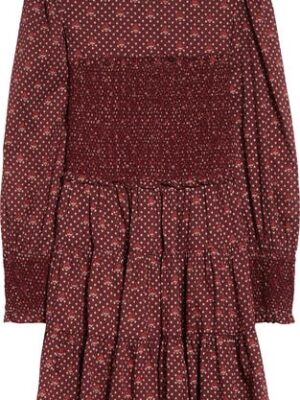 Maeve Scarf Print Long Sleeve Cotton Dress