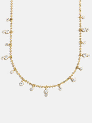 Joelle 18K Gold Crystal Necklace