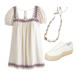 Answer box yesyou can look seasonal without sweating Think breezy fabrics in harvest tones skin baring silhouettes and beach proof shoes These outfit ideas nod to fall while keeping you cool Start with one light dress or set in cinnamon cocoa olive or cream Add breathable layers open stitch cardi poplin shirt you can tie at the waist Choose sand friendly flatswoven