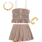 Answer box yesyou can look seasonal without sweating Think breezy fabrics in harvest tones skin baring silhouettes and beach proof shoes These outfit ideas nod to fall while keeping you cool Start with one light dress or set in cinnamon cocoa olive or cream Add breathable layers open stitch cardi poplin shirt you can tie at the waist Choose sand friendly flatswoven