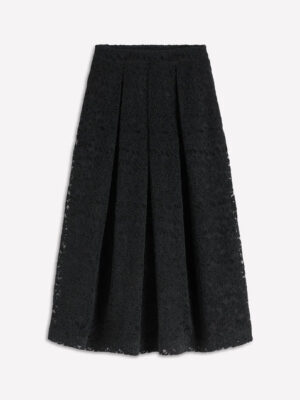 Verity Lace Midi Skirt Black Lace