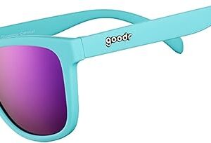 goodr Electric Dinotopia Carnival Sunglasses. It's performance-ready features that won't slip or bounce during any activity.