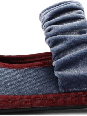 Women's Velvet Mary Jane Flats - Avail in Red too.