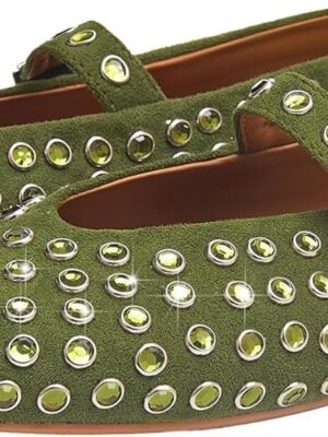 Rhinestone Ballet Flats - Avail in Black, Red and White.