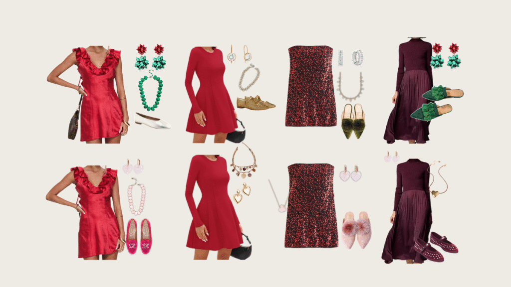 Q can i rewear holiday party dresses it feels wasteful to wear them so little a absolutely yesone red dress can carry you from december sparkle to february swoon use accessory swaps textures and tights to flip a red dress outfit from christmas outfit polish to cute valentines day outfits energy save both looks in