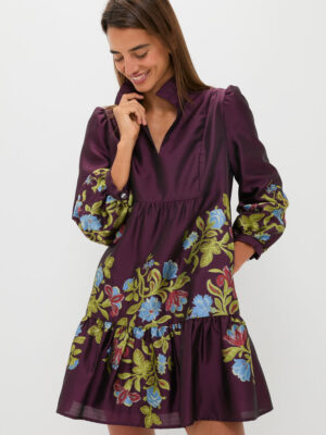 Tuckernuck Winetasting Dianthus Jacquard Palmerston Dress