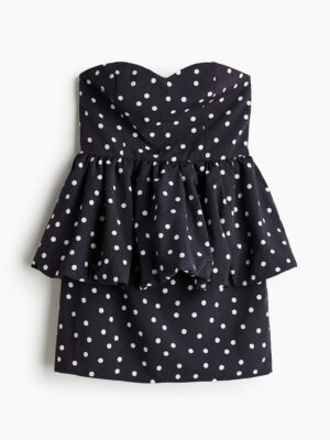 Peplum Bandeau Dress