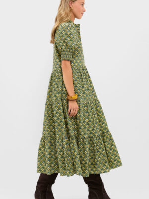 Hyacinth House Forest Green Floral Bennett Maxi Dress