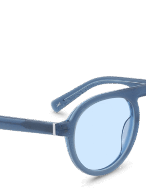 Polette Jeff Blue Sunglasses - this one's made from eco-acetate, all tied together by the cool, statement-making light blue tint.