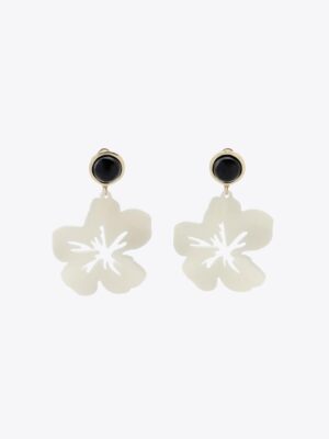 FLOWER BUTTON EARRINGS