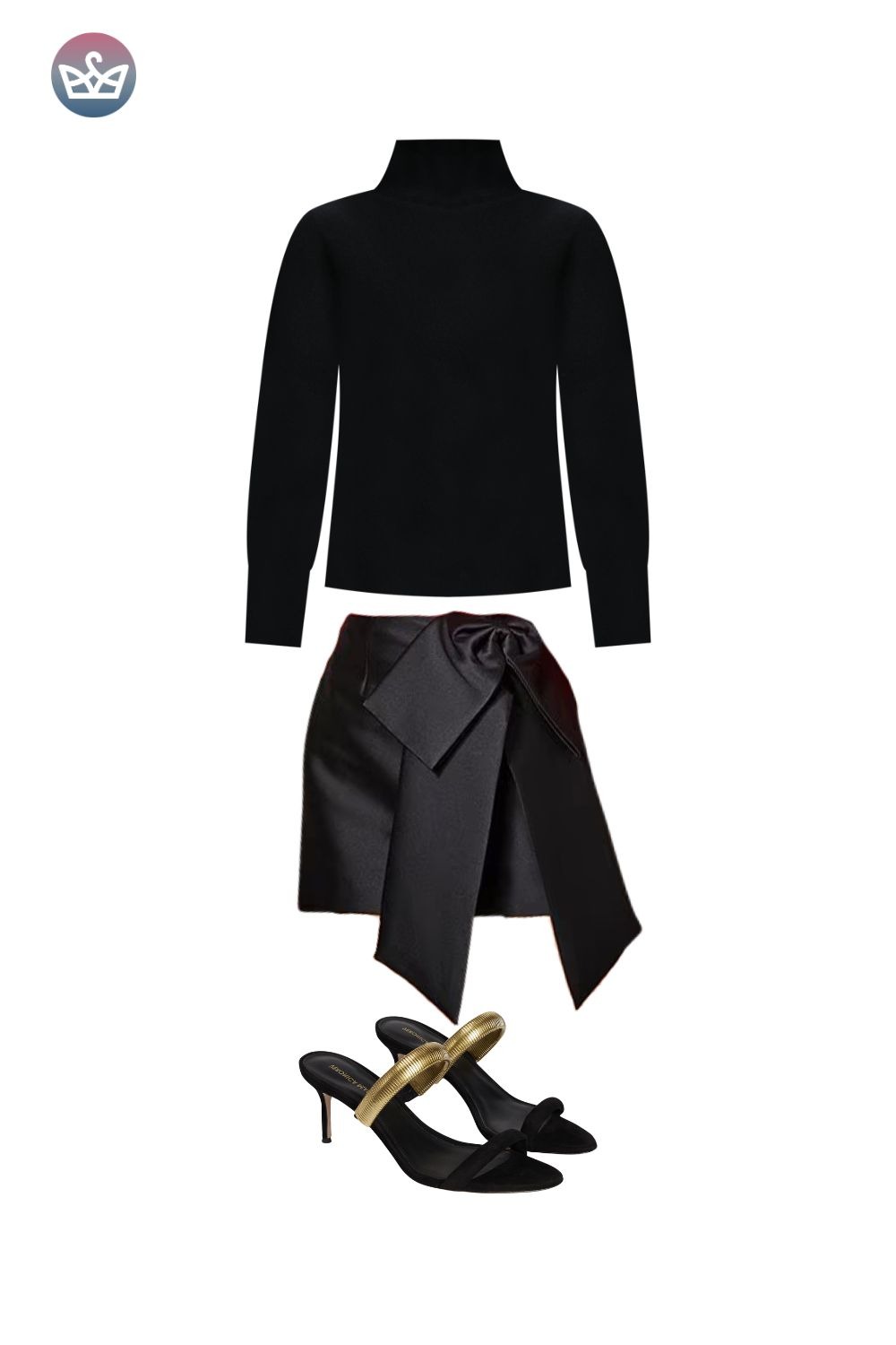 Options to use a cozy hangout staple for simple party outfits shop your closet first I mean it Pull out every skirt every interesting pant every piece that makes you feel something Think metallic jeans iridescent pants and skirts Try them with your mvp that you probably already own a black turtleneck Yes that one