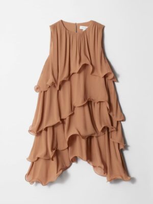 Sleeveless Frill Mini Dress