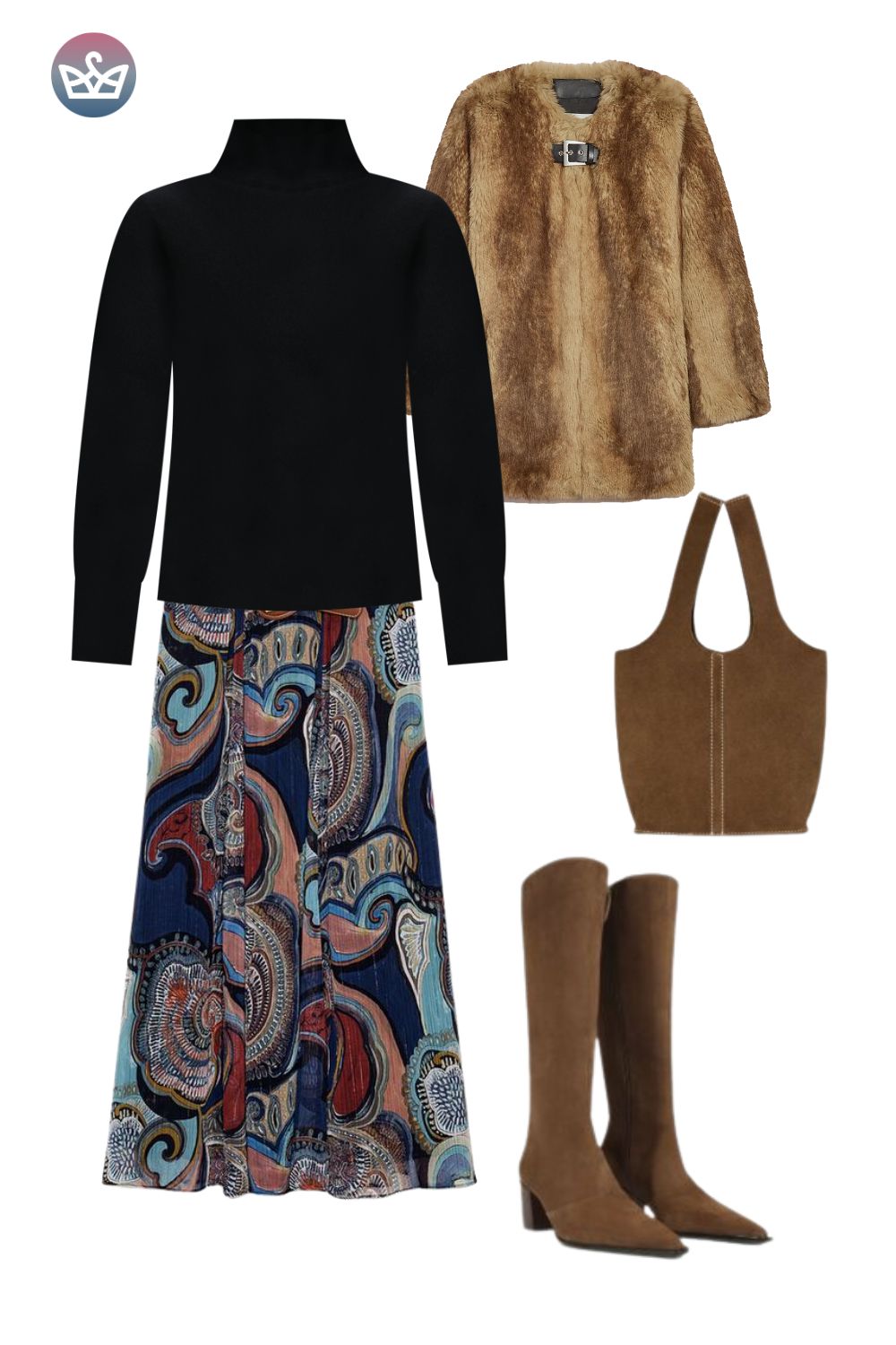 Options to use a cozy hangout staple for simple party outfits shop your closet first I mean it Pull out every skirt every interesting pant every piece that makes you feel something Think metallic jeans iridescent pants and skirts Try them with your mvp that you probably already own a black turtleneck Yes that one