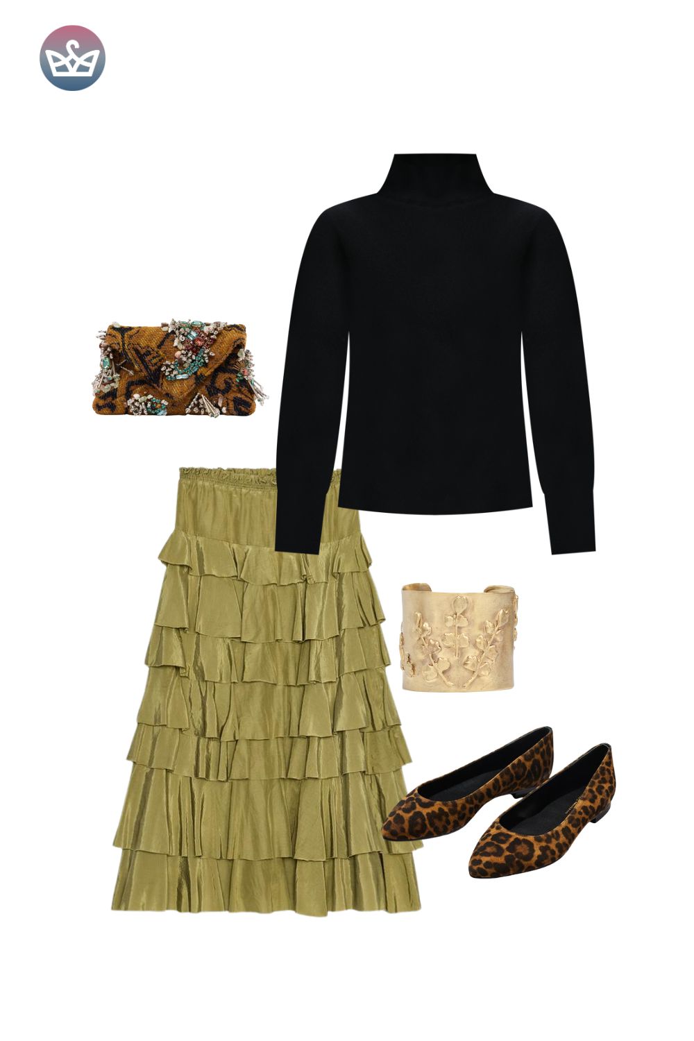 Options to use a cozy hangout staple for simple party outfits shop your closet first I mean it Pull out every skirt every interesting pant every piece that makes you feel something Think metallic jeans iridescent pants and skirts Try them with your mvp that you probably already own a black turtleneck Yes that one