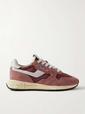 Go classic sporty with: AUTRY Reelwind leather-trimmed suede and shell sneakers