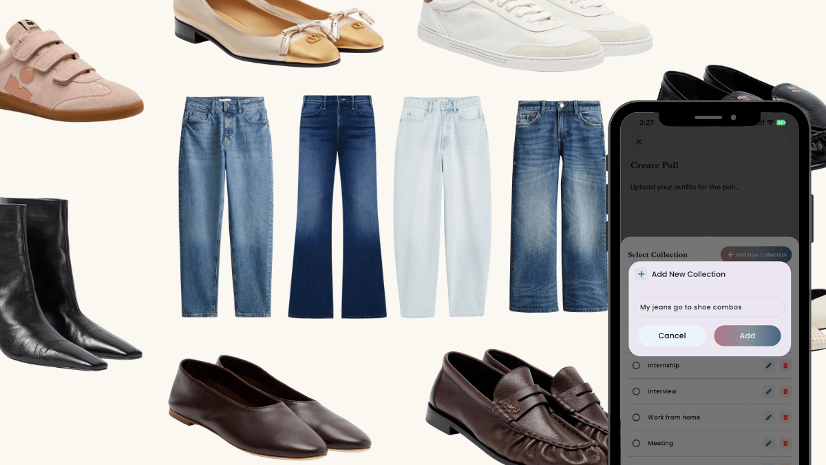 Start with your closet use 8 simple rules to choose what shoes to wear with jeans from pairs you already own Balance the details use ankle height hem length and slim versus statement shoes to make outfits look intentional instead of random Save it or forget it snap mid thigh down photos and save each jeans + shoe combo