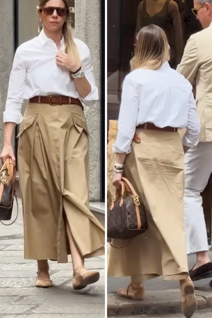 If milan street style has taught us anything its that low effort outfits are actually the most stylish ones The women who look effortlessly chic arent working harder or making more effort Theyre wearing better combinations A formula i see over and over A white top and a skirt Heres how to steal it and