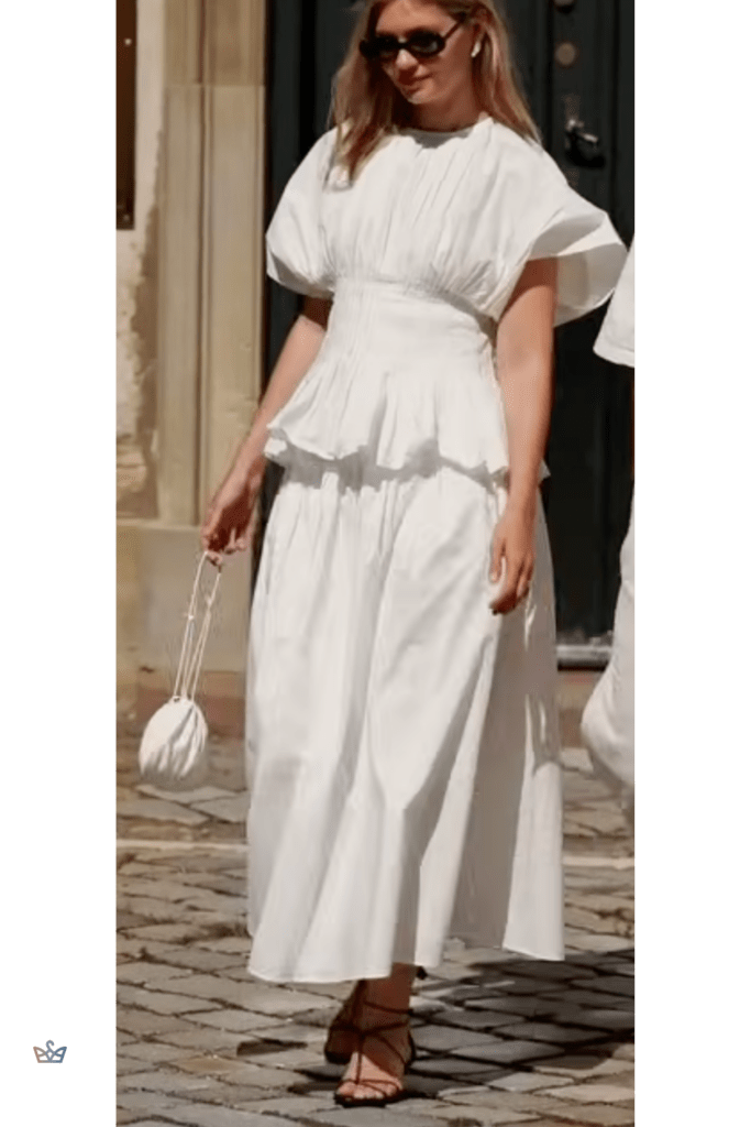 I just went to a luncheon and a friend had on a white dress with raffia flats and she looked so gorgeous hi lm  I was reminded of the enduring power of an all white look White summer outfits can be incredibly strong for date night and dinner out because they feel fresh striking and