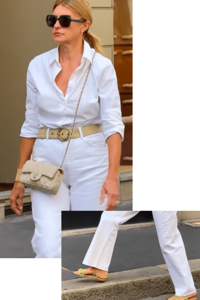 White summer outfits are perfect for weekend errands because they make ordinary clothes look lighter cleaner and more intentional The problem is not that most women do not have enough clothes The problem is that casual outfits can feel forgettable fast A white skirt can suddenly feel too precious white jeans can feel flat and