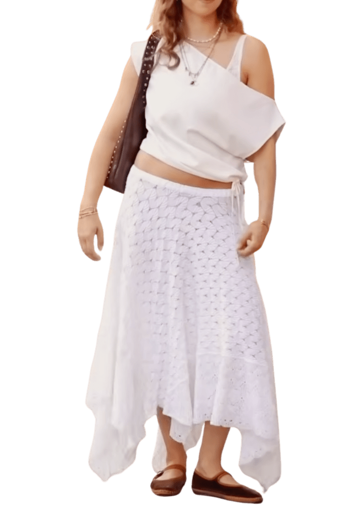 Vacation style should feel easy but not accidental Beach town outfits are at their best when they look breezy sun ready and slightly more thoughtful than the average pile of vacation clothes people panic pack at the last minute White is perfect for this because it feels fresh in summer light and instantly suggests ease These six