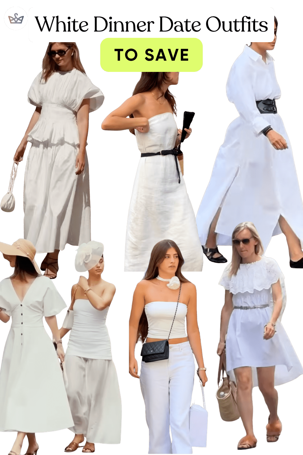 I just went to a luncheon and a friend had on a white dress with raffia flats and she looked so gorgeous hi lm  I was reminded of the enduring power of an all white look White summer outfits can be incredibly strong for date night and dinner out because they feel fresh striking and