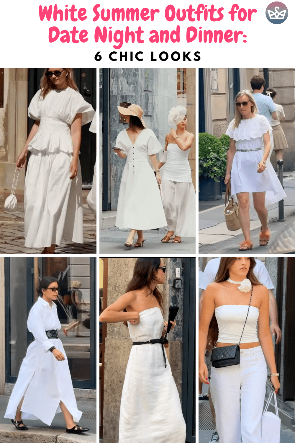 I just went to a luncheon and a friend had on a white dress with raffia flats and she looked so gorgeous hi lm  I was reminded of the enduring power of an all white look White summer outfits can be incredibly strong for date night and dinner out because they feel fresh striking and